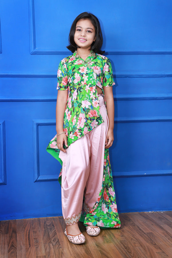Peach Green Floral Set