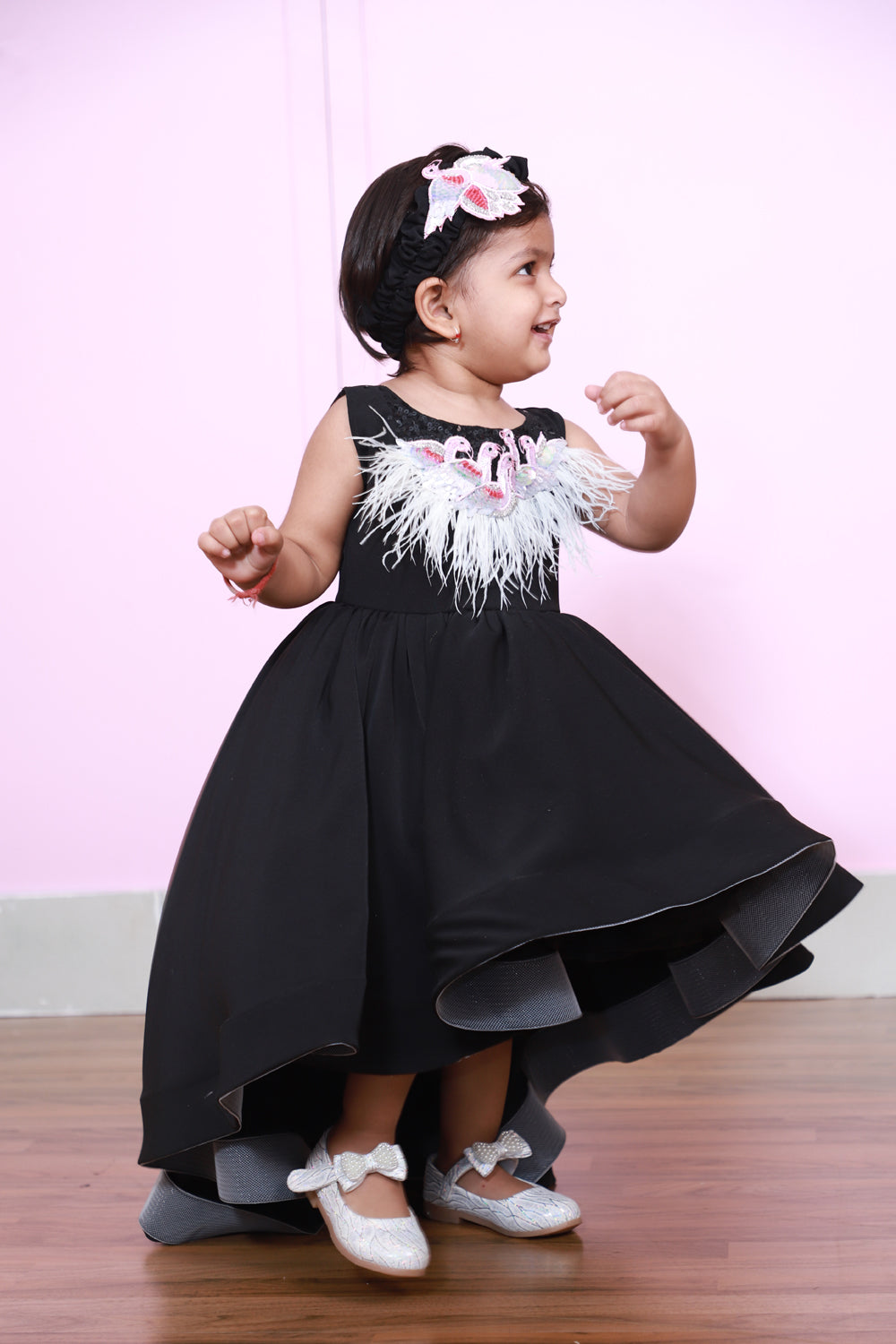 Black Flamingo Dress – Juhi Sureka