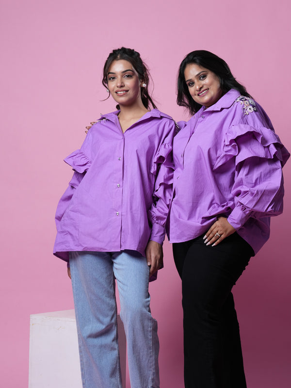 Lavender Flower Shirt