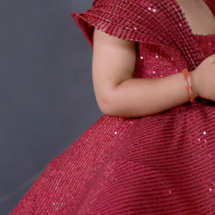 Maroon Sequence Dress