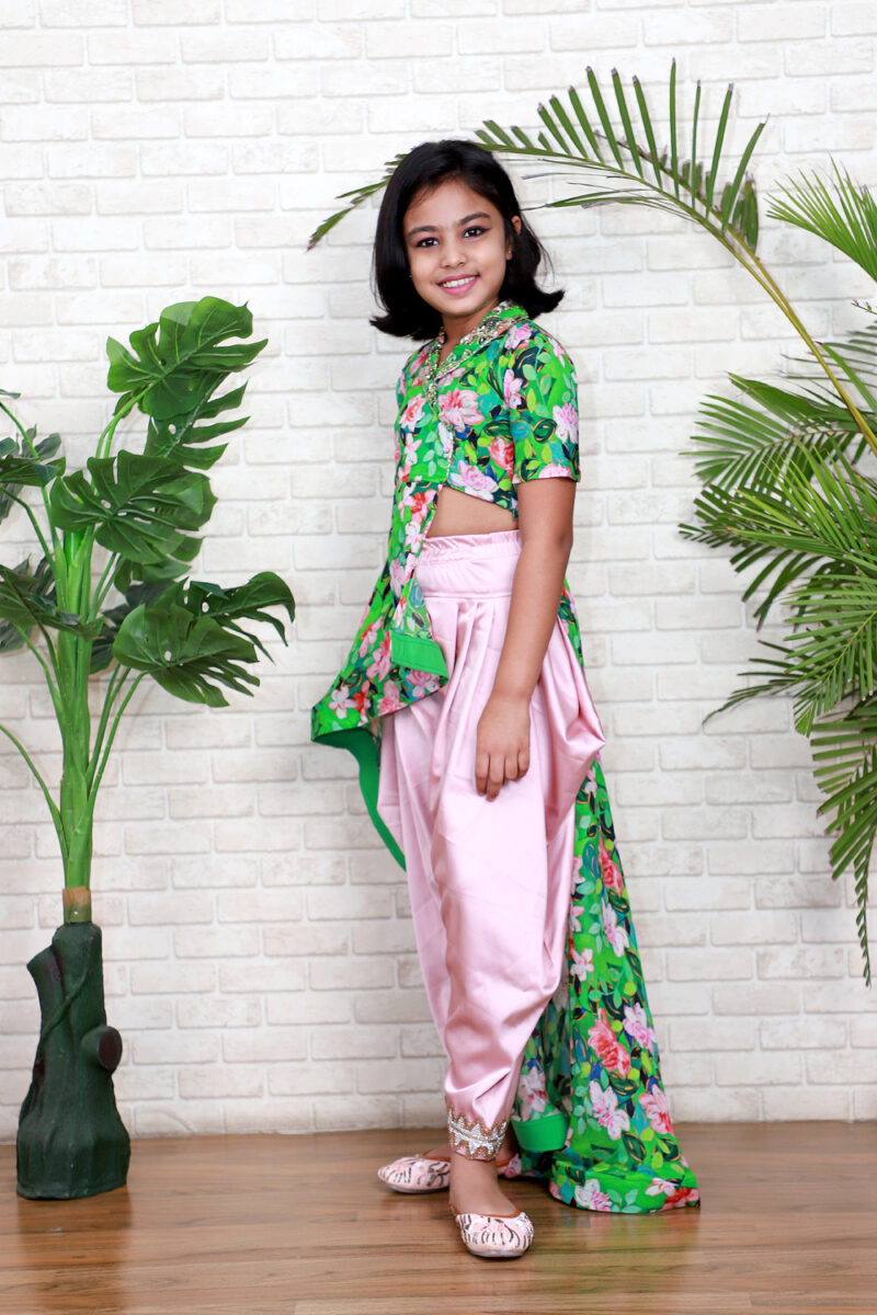 Peach Green Floral Set - Image 5