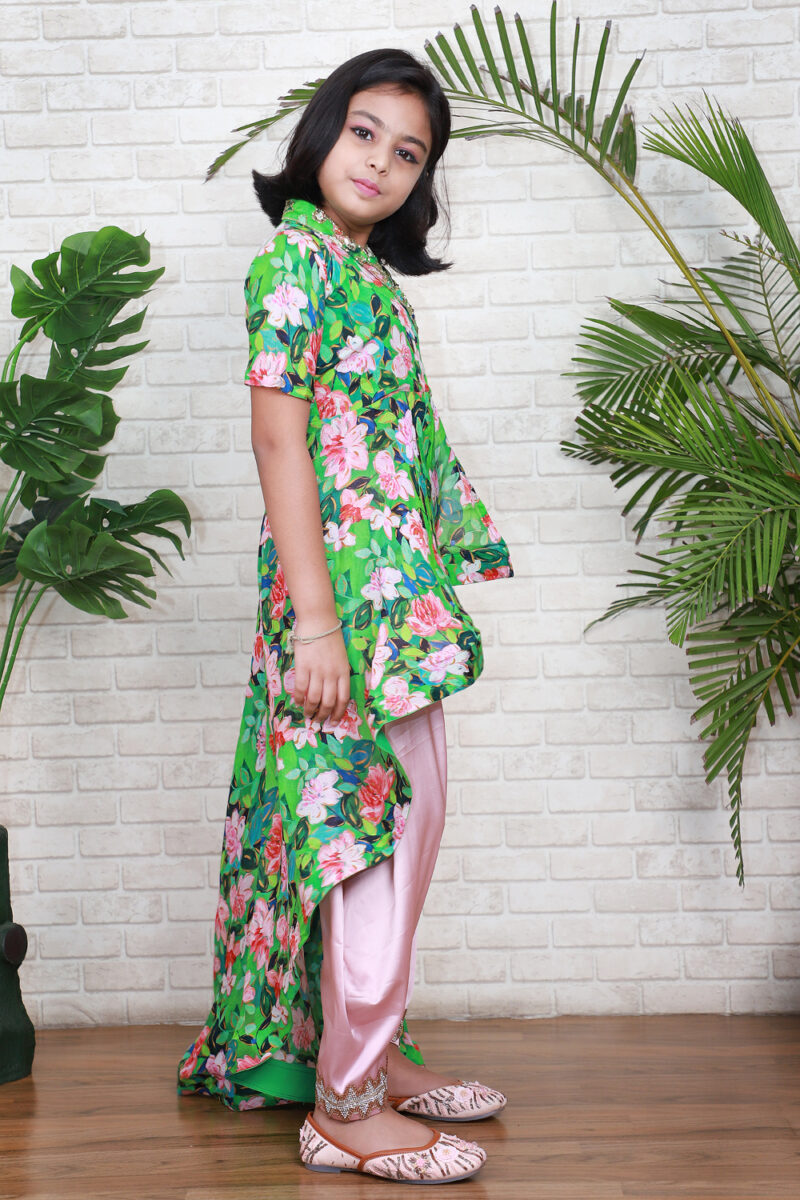 Peach Green Floral Set - Image 4