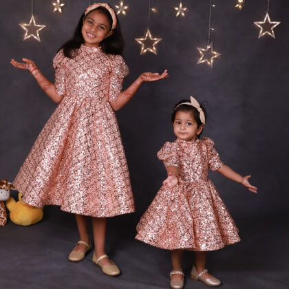 Peach Sequence Dress