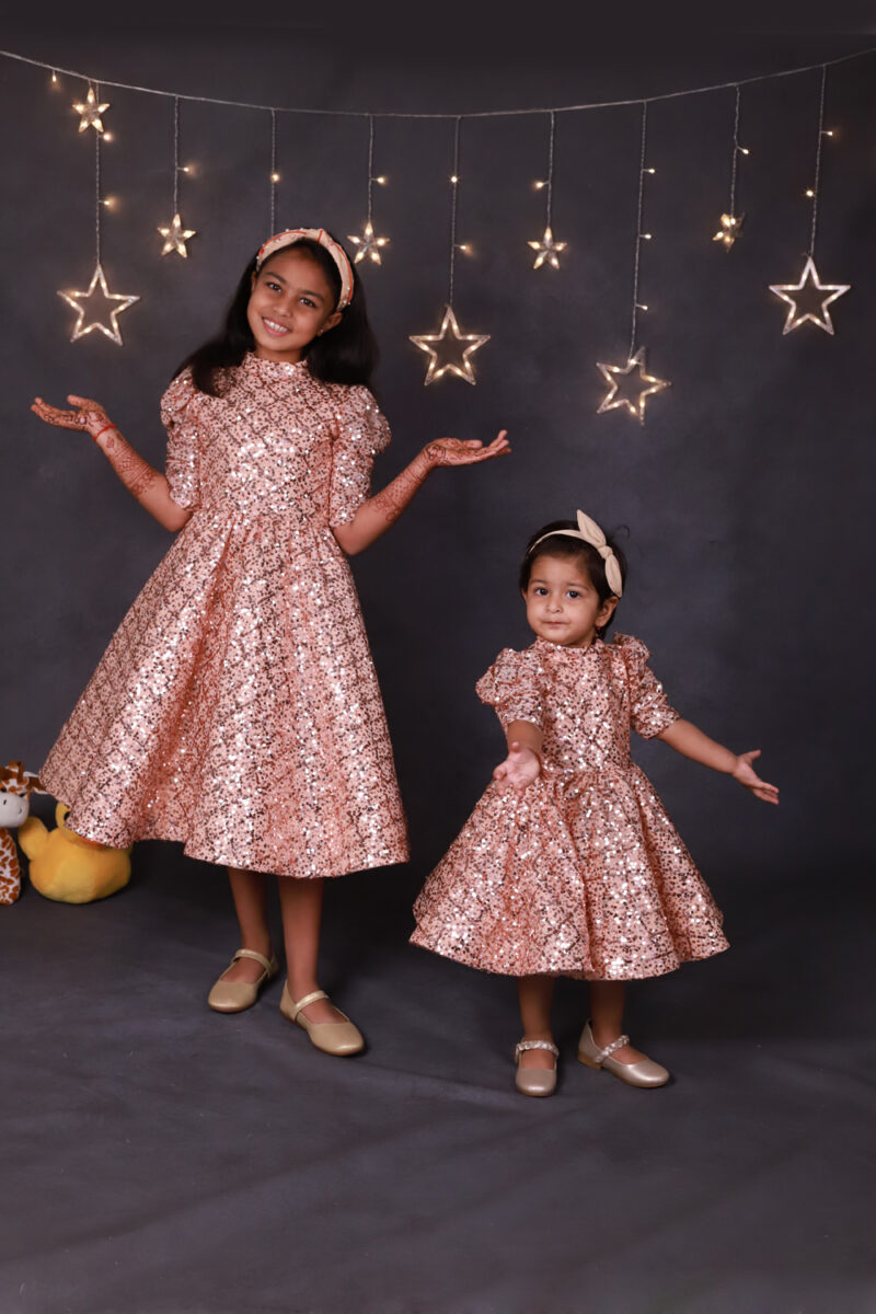Peach Sequence Dress
