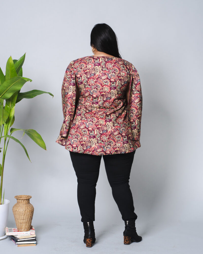 Pashmina Floral Cape - Image 6