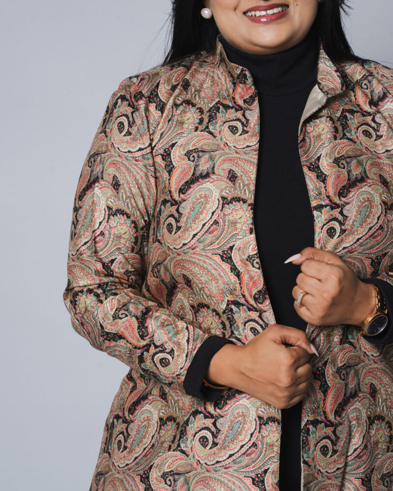 Black Paisley Blazer - Image 3