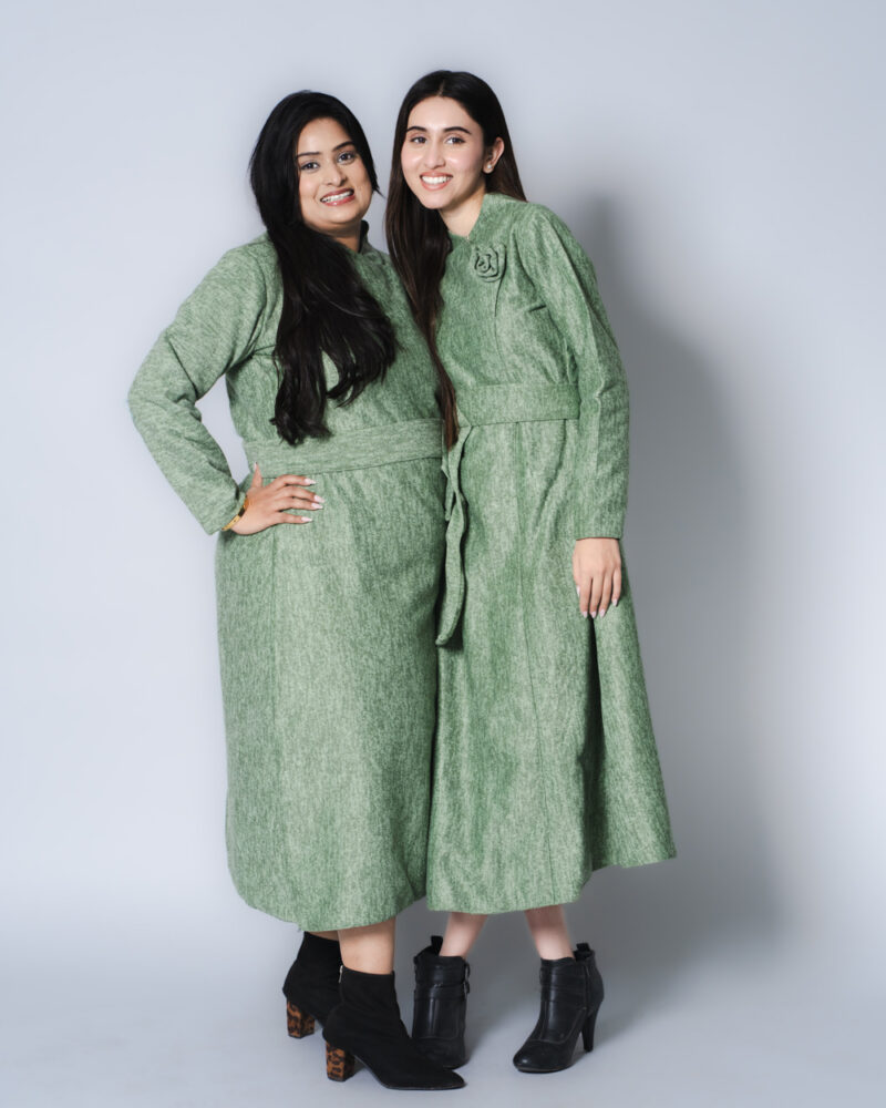 Zucchini Winter Flower Long Dress - Image 8