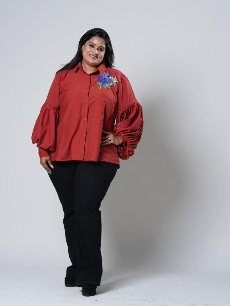 Orange Sunflower Shirt - Image 6