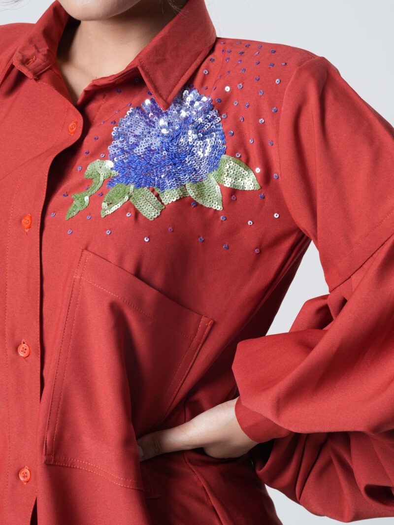 Orange Sunflower Shirt - Image 2