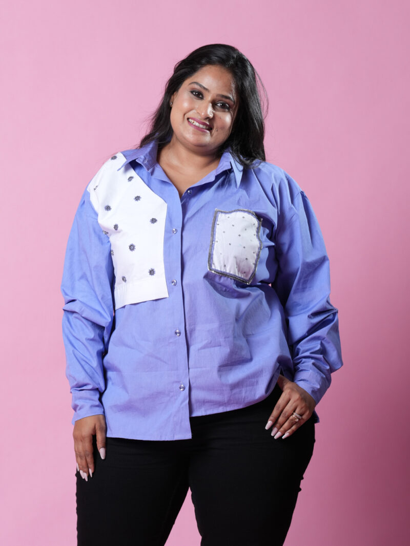 Sky Blue Jacket Shirt - Image 2