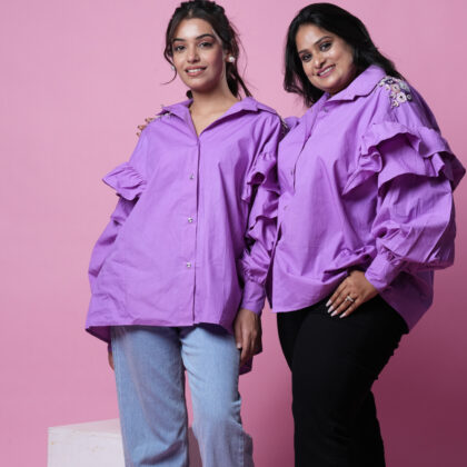 Lavender Flower Shirt