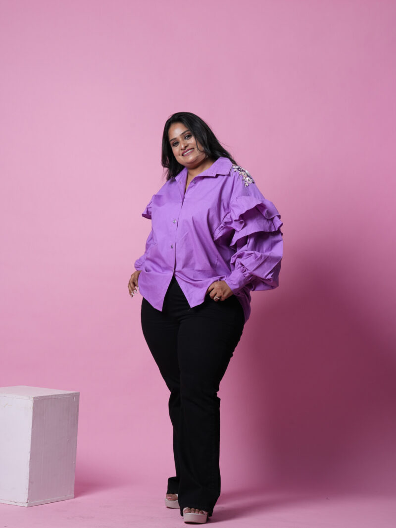 Lavender Flower Shirt - Image 8